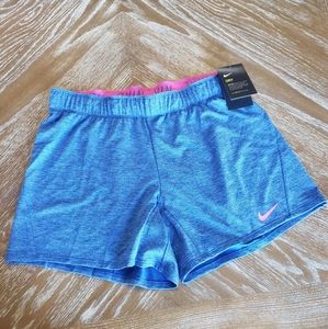 NWT Nike Dri-Fit  Medium blue/pink shorts